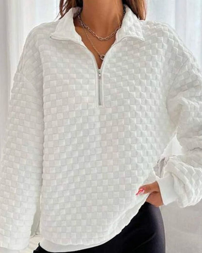 Dames pullover met rits - Comfortabele en stijlvolle trui voor dames