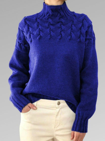 Trui voor dames – Elegante gebreide trui met lange mouwen en zachte stof