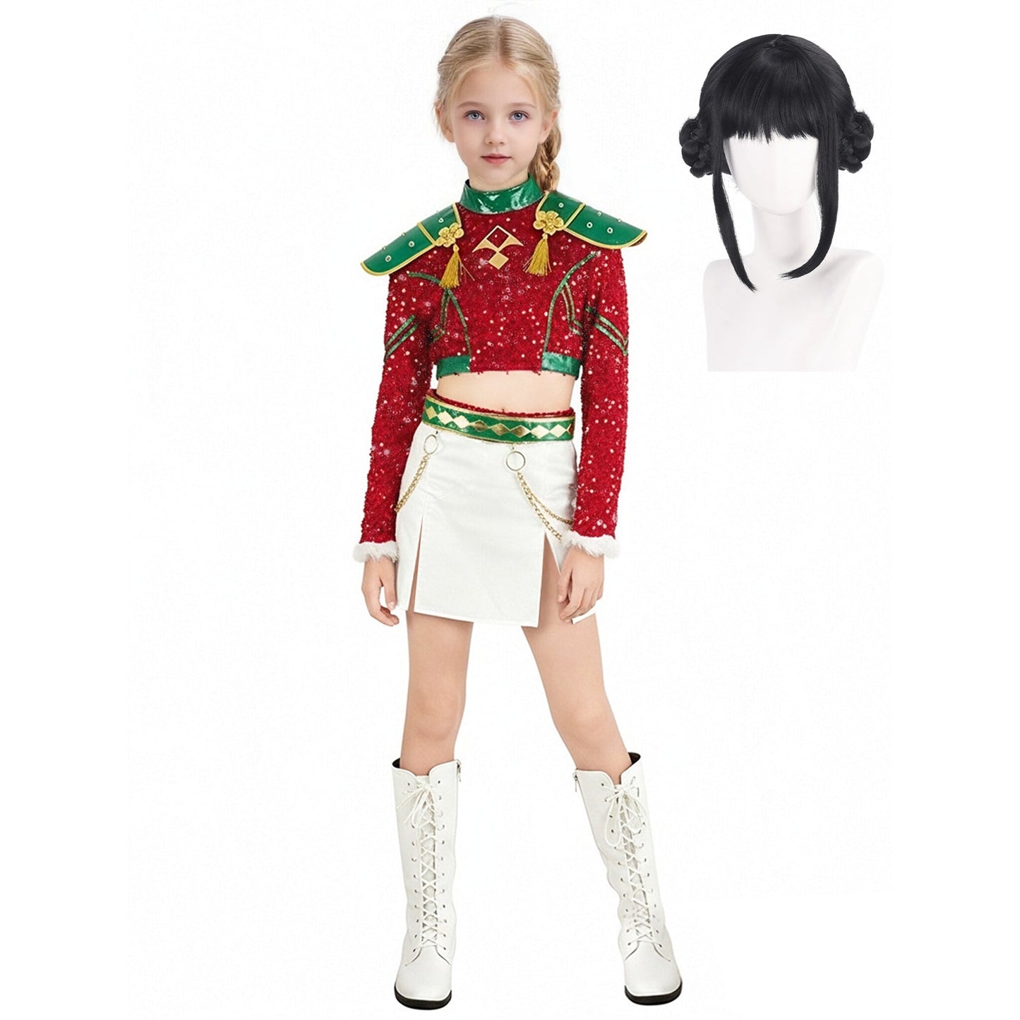 Kerst Pop Idol Kostuum Feestjurk Outfit