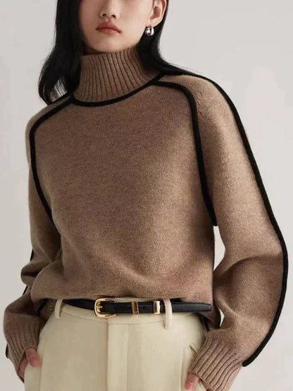 Rollkragenpullover dames – Stijlvolle trui van wol voor herfst en winter