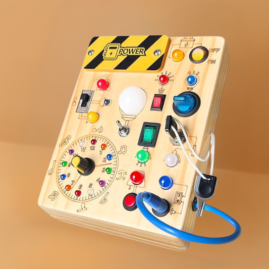 Houten Peutervoel Drukbord Speelgoed Montessori