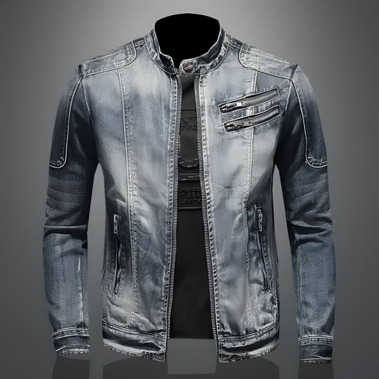 Jeansjack heren met rits – Stijlvol denim jack voor casual en formele outfits