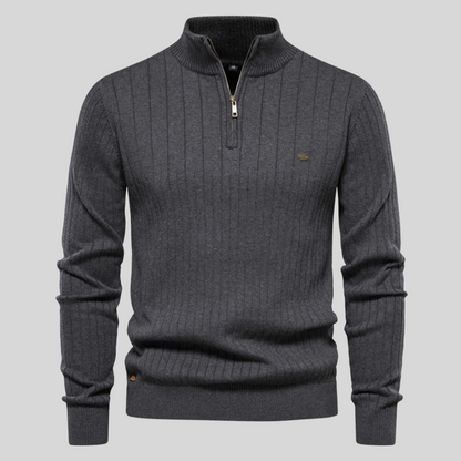 Heren Trui met Rits – Comfortabele en Stijlvolle Trui voor Herfst en Winter
