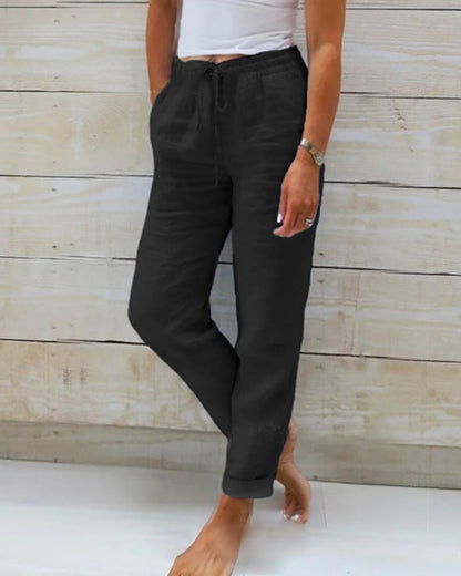 Katoenen broek dames – Zachte en luchtige broek voor casual en zomerstijl