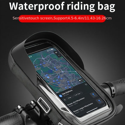 Fiets en Motor Telefoonhouder Handvat Tas 360° Draaioptie Waterdicht