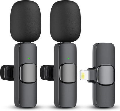 2 Pack Draadloze Microfoon voor iPhone iPad