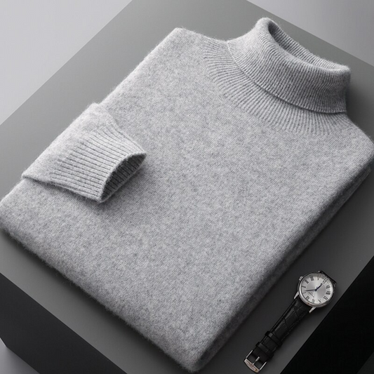 Heren Rollkragenpullover – Stijlvolle trui van zachte wol voor heren