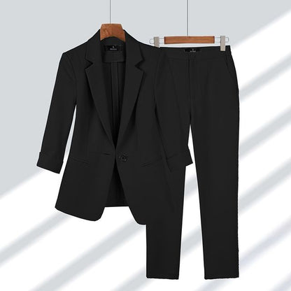 Dames blazer en broek – Elegante set voor zakelijke en casual gelegenheden