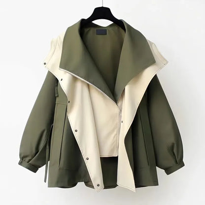 Trenchcoat dames – Elegante lange jas van hoogwaardige stof voor herfst en winter