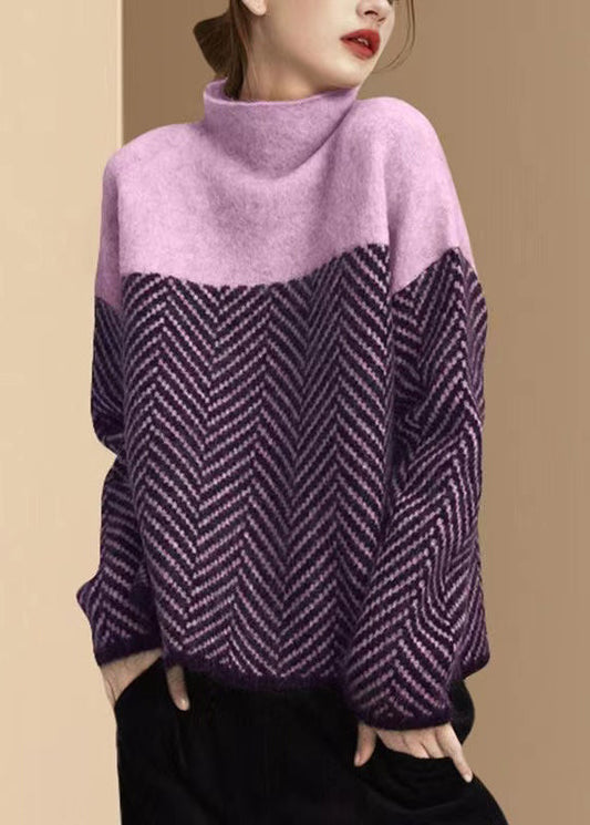 Coltrui dames – Gebreide trui met hoge hals, comfortabel en stijlvol