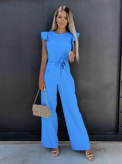 Jumpsuit Dames – Elegante jumpsuit met ceintuur voor feest en casual stijl