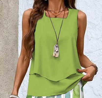 Twee-delig Set Dames – Breezy Set met Vierkante Halslijn en Lichte Stof