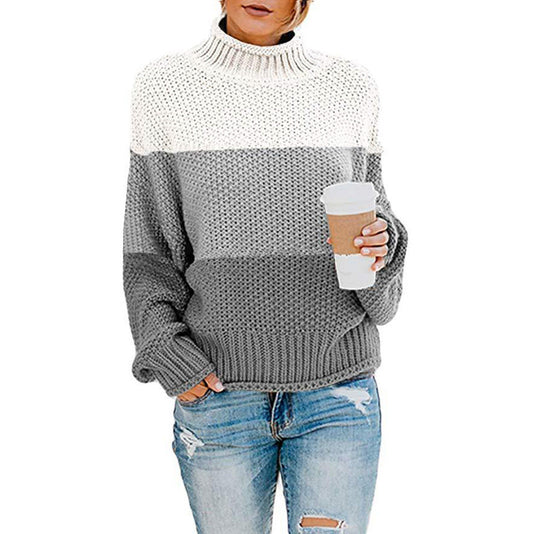 Damestrui hoge kraag – Warme trui met hoge hals en trendy design voor dames