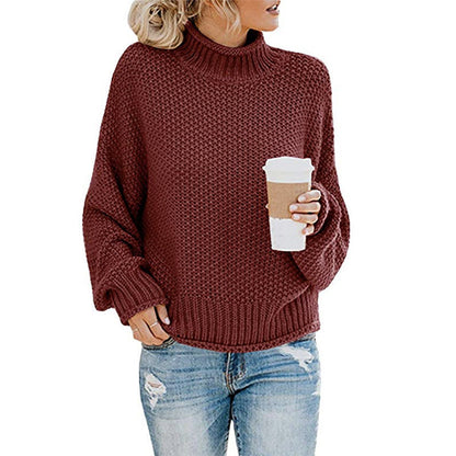 Damestrui hoge kraag – Warme trui met hoge hals en trendy design voor dames