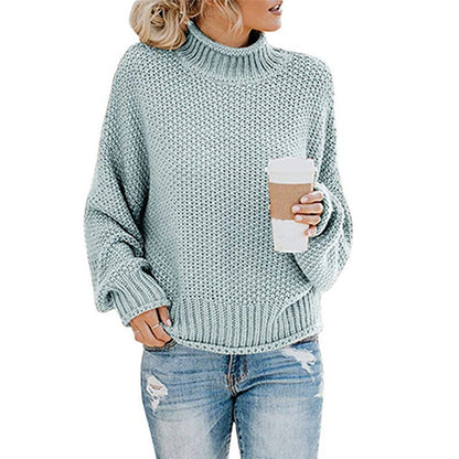 Damestrui hoge kraag – Warme trui met hoge hals en trendy design voor dames