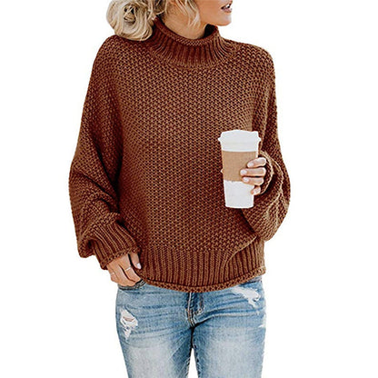 Damestrui hoge kraag – Warme trui met hoge hals en trendy design voor dames