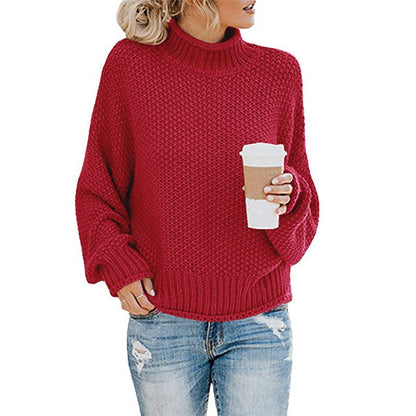 Damestrui hoge kraag – Warme trui met hoge hals en trendy design voor dames