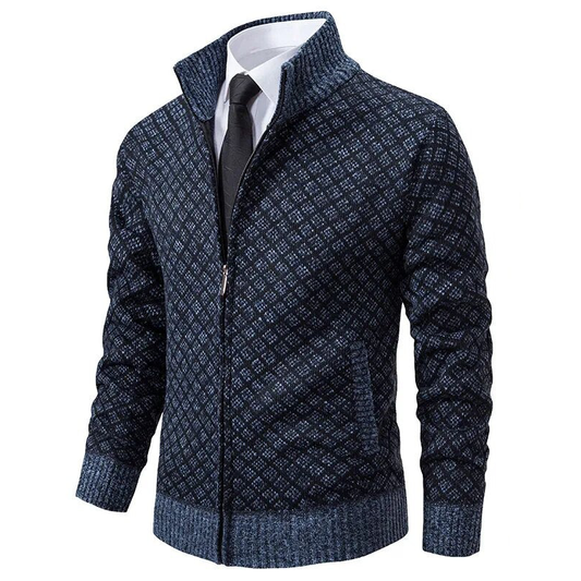 Heren Trui Col – Warme gebreide trui met col voor casual en formele stijl