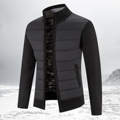 Gevoerde Heren Zip-Up Jas – Warme en stijlvolle jas voor heren met rits