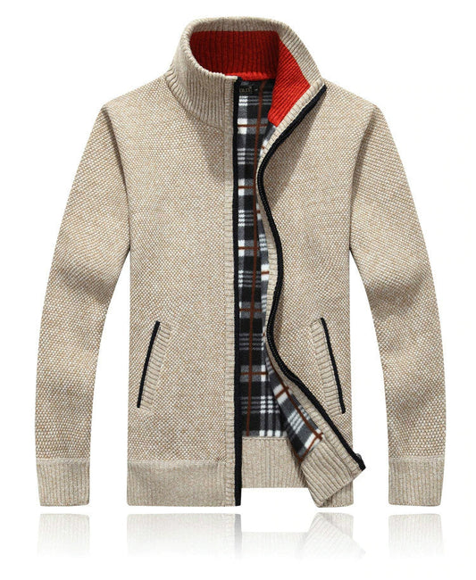 Heren cardigan met rits – Comfortabele en stijlvolle trui voor casual en sportief gebruik