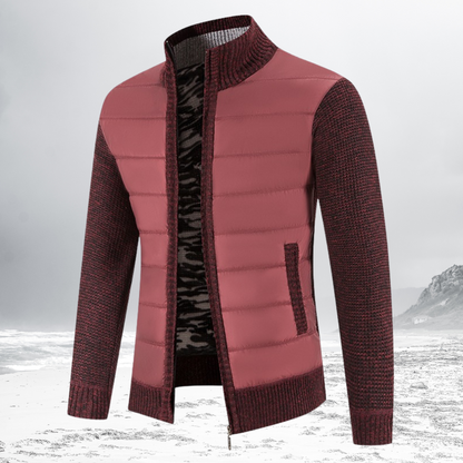 Gevoerde Heren Zip-Up Jas – Warme en stijlvolle jas voor heren met rits
