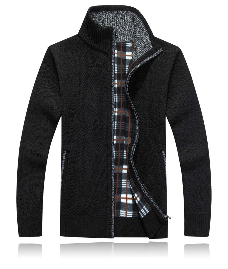 Heren cardigan met rits – Comfortabele en stijlvolle trui voor casual en sportief gebruik