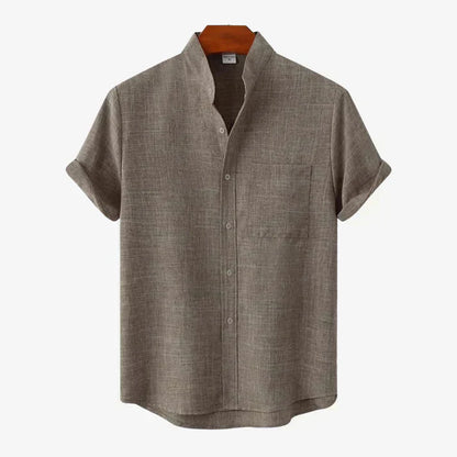 Heren Casual Hemd met Knopsluiting – Stijlvol en Comfortabel Katoenen Overhemd