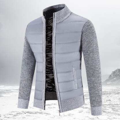 Gevoerde Heren Zip-Up Jas – Warme en stijlvolle jas voor heren met rits