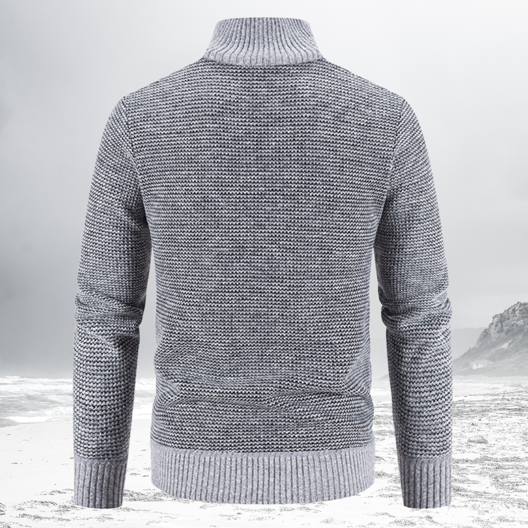 Gevoerde Heren Zip-Up Jas – Warme en stijlvolle jas voor heren met rits
