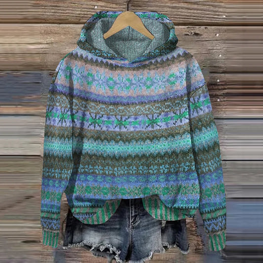 Cardigan dames – Gedrukte cardigan van zachte stof met lange mouwen en trendy design