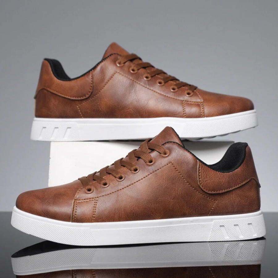 Sneakers voor mannen – Elegante leren sneakers met comfortabele pasvorm en stijl
