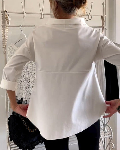 Dames Ronde Hals Top – Stijlvolle T-shirt met Korte Mouwen en Comfortabele Pasvorm