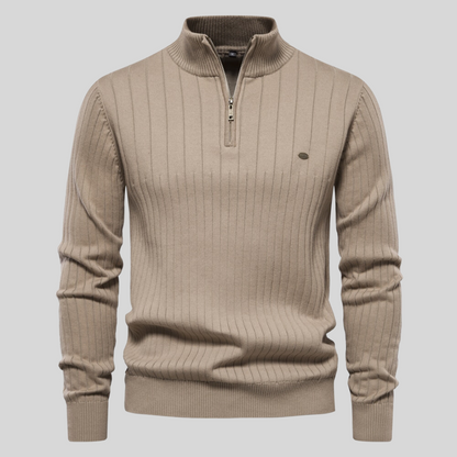 Heren Trui met Rits – Comfortabele en Stijlvolle Trui voor Herfst en Winter