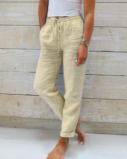 Katoenen broek dames – Zachte en luchtige broek voor casual en zomerstijl