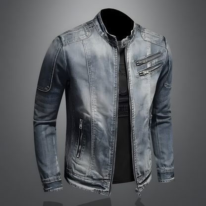 Jeansjack heren met rits – Stijlvol denim jack voor casual en formele outfits