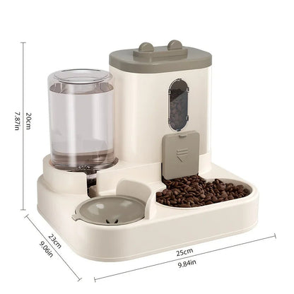 Huisdierenvoerbak met Waterdispenser voor Honden en Katten