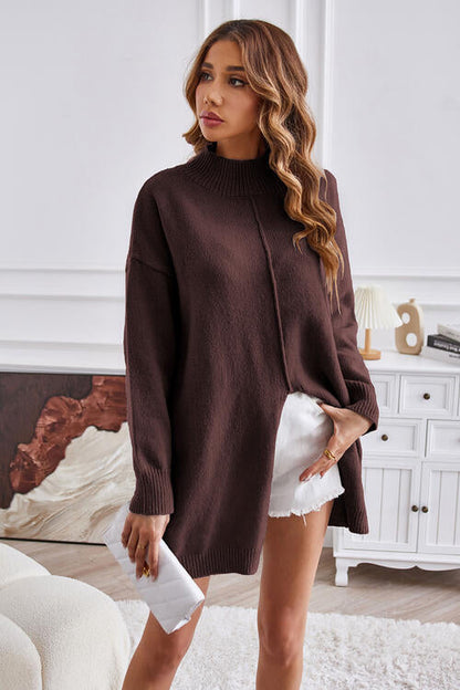 Dames Trui Ronde Hals – Trendy Gebreide Trui voor Herfst en Winter