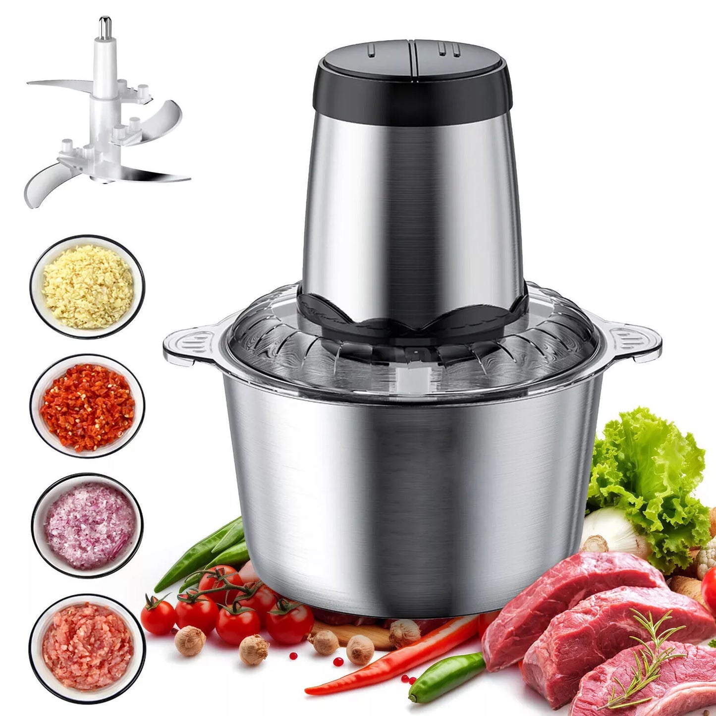 2L Voedselhakker Keukenapparaat Food Processor