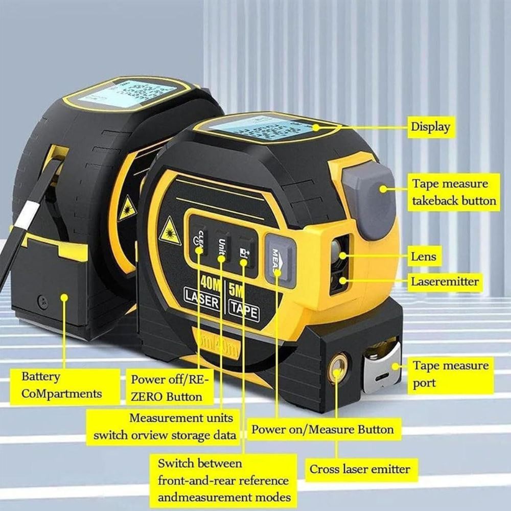 3 In 1 Infrarood Laser Tape Meting