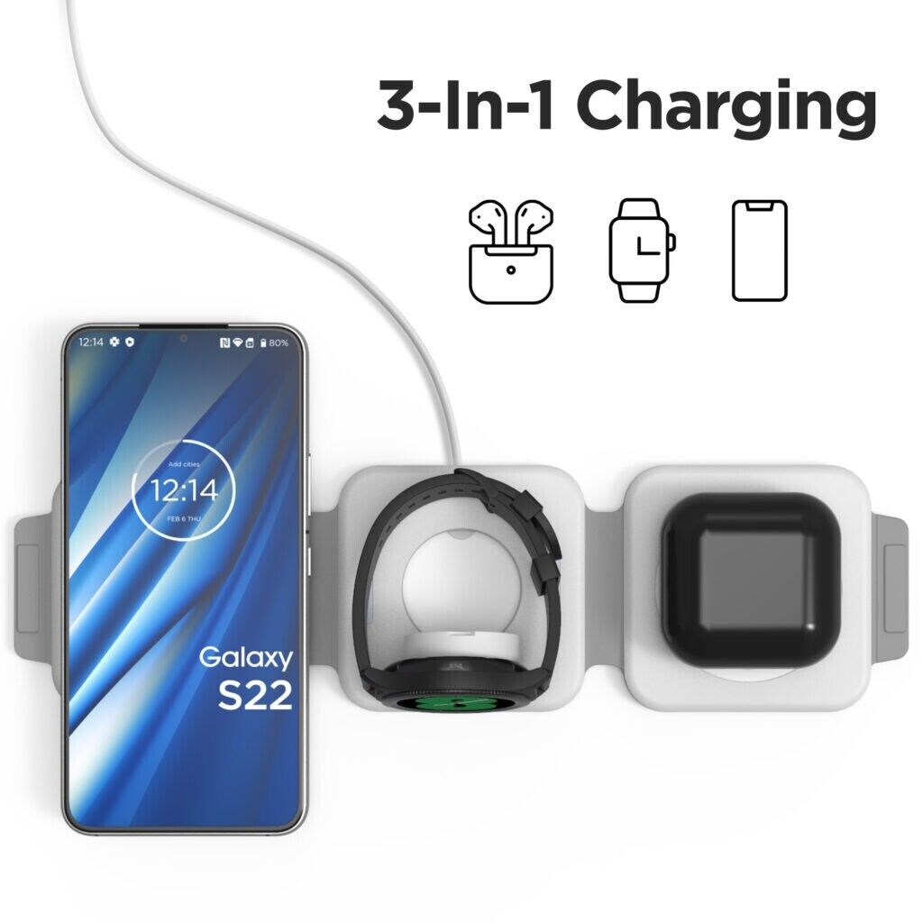 3 In 1 Reisoplader USB Oplader Adapter