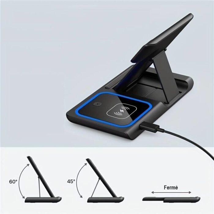 3-in-1 Draadloze Inductie Oplader voor iPhone en AirPods