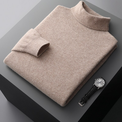 Heren Rollkragenpullover – Stijlvolle trui van zachte wol voor heren
