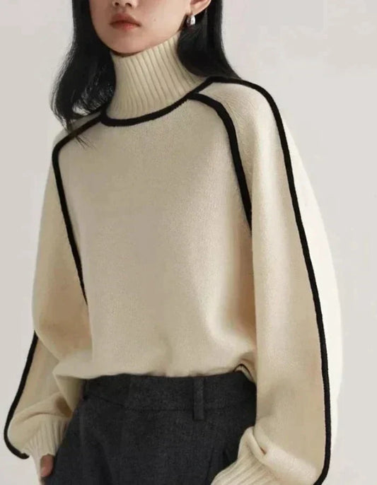 Rollkragenpullover dames – Stijlvolle trui van wol voor herfst en winter