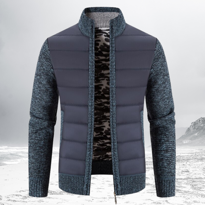 Gevoerde Heren Zip-Up Jas – Warme en stijlvolle jas voor heren met rits