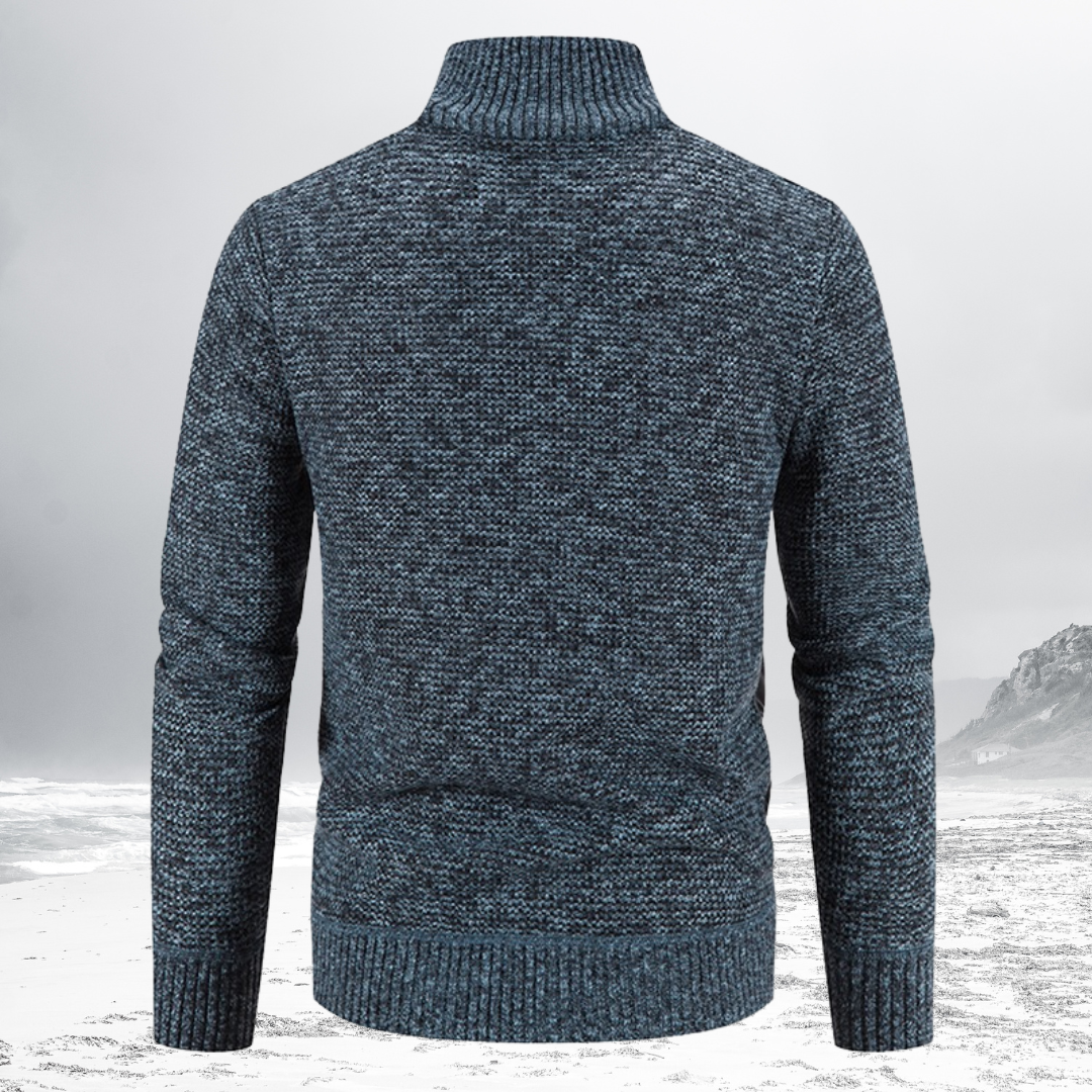 Gevoerde Heren Zip-Up Jas – Warme en stijlvolle jas voor heren met rits