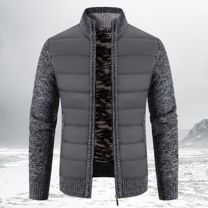 Gevoerde Heren Zip-Up Jas – Warme en stijlvolle jas voor heren met rits