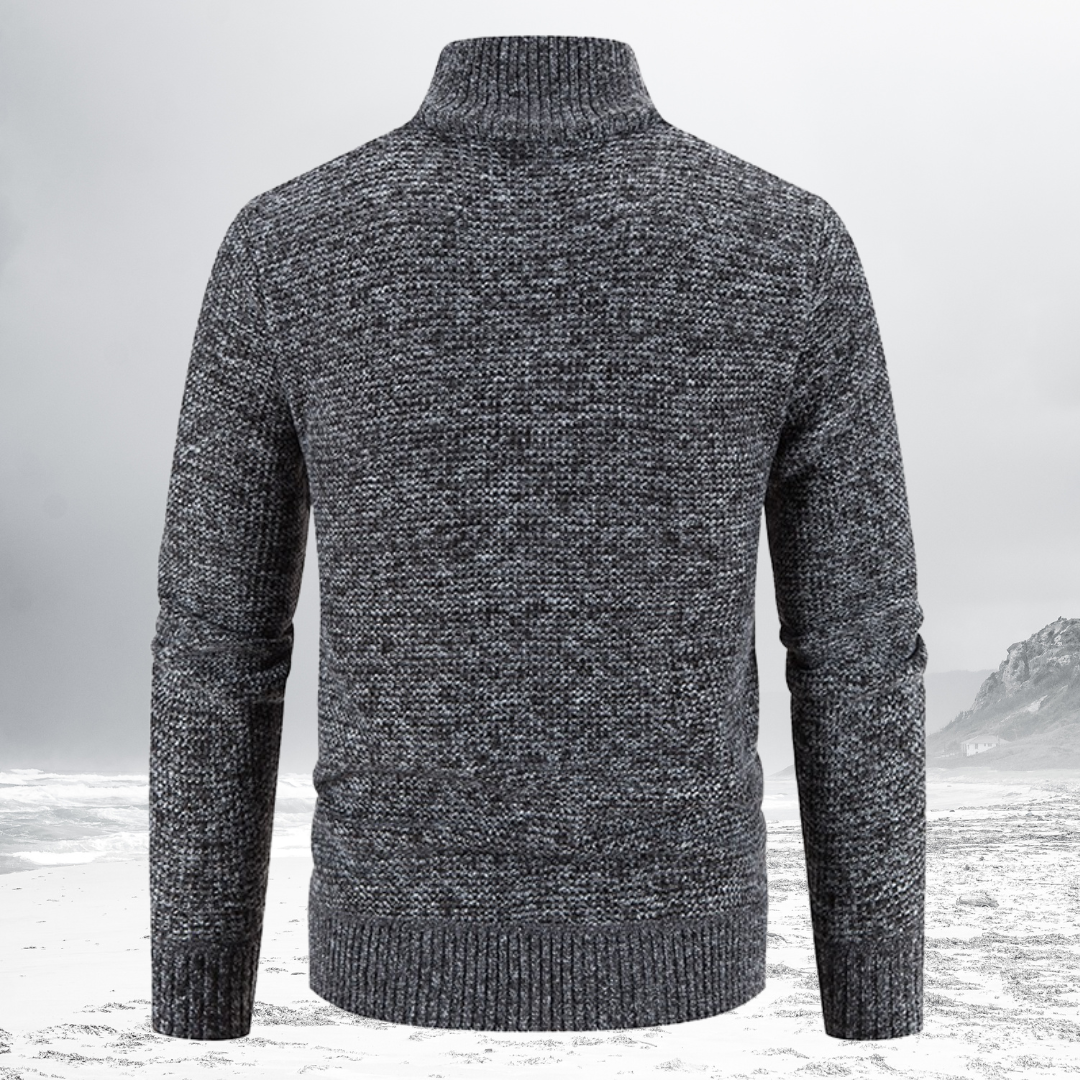 Gevoerde Heren Zip-Up Jas – Warme en stijlvolle jas voor heren met rits
