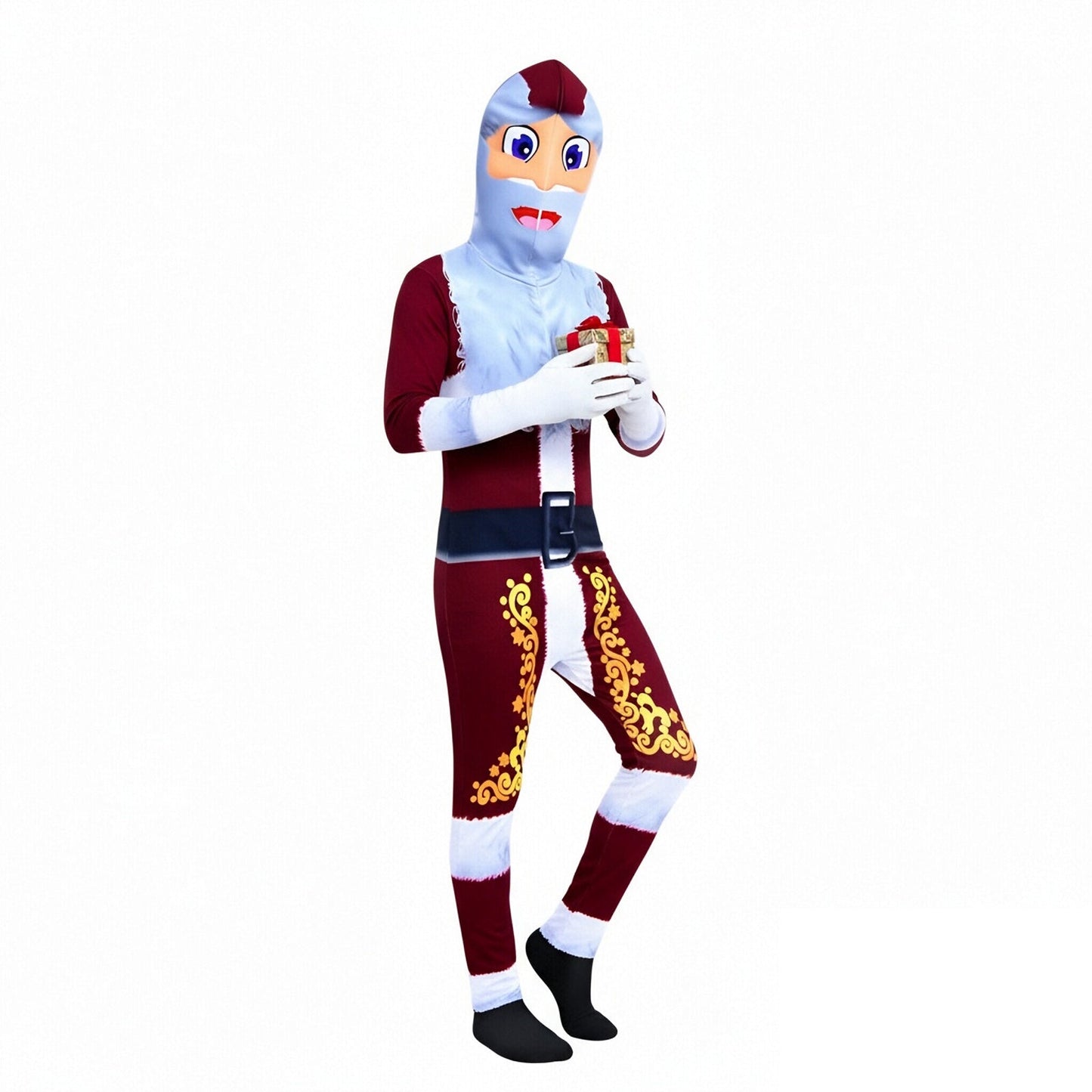 Kerstman Kostuum Onesie Kinderen Jongens Meisjes