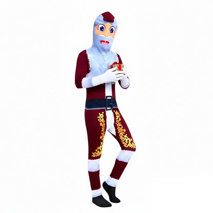 Kerstman Kostuum Onesie Kinderen Jongens Meisjes