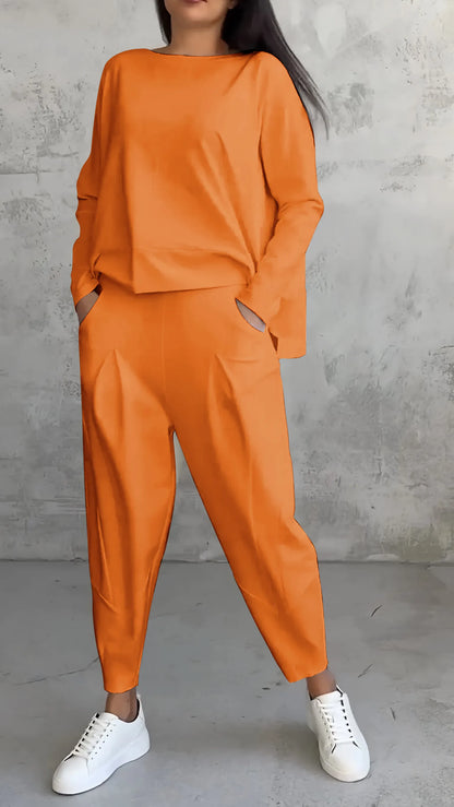 Dames shirt en broek set – Lange mouwen casual outfit voor elke gelegenheid